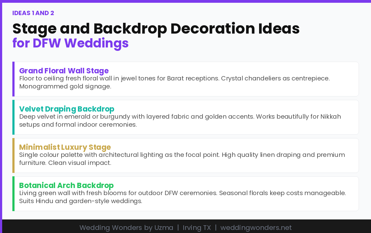 Stage and Backdrop Decoration Ideas