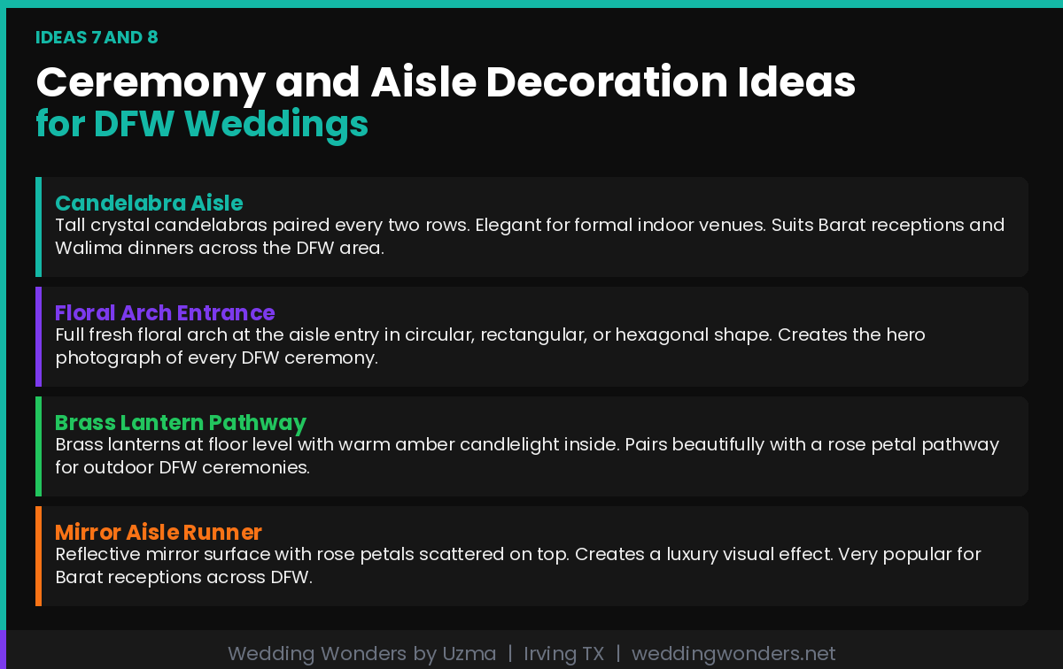 Ceremony and Aisle Decor Ideas