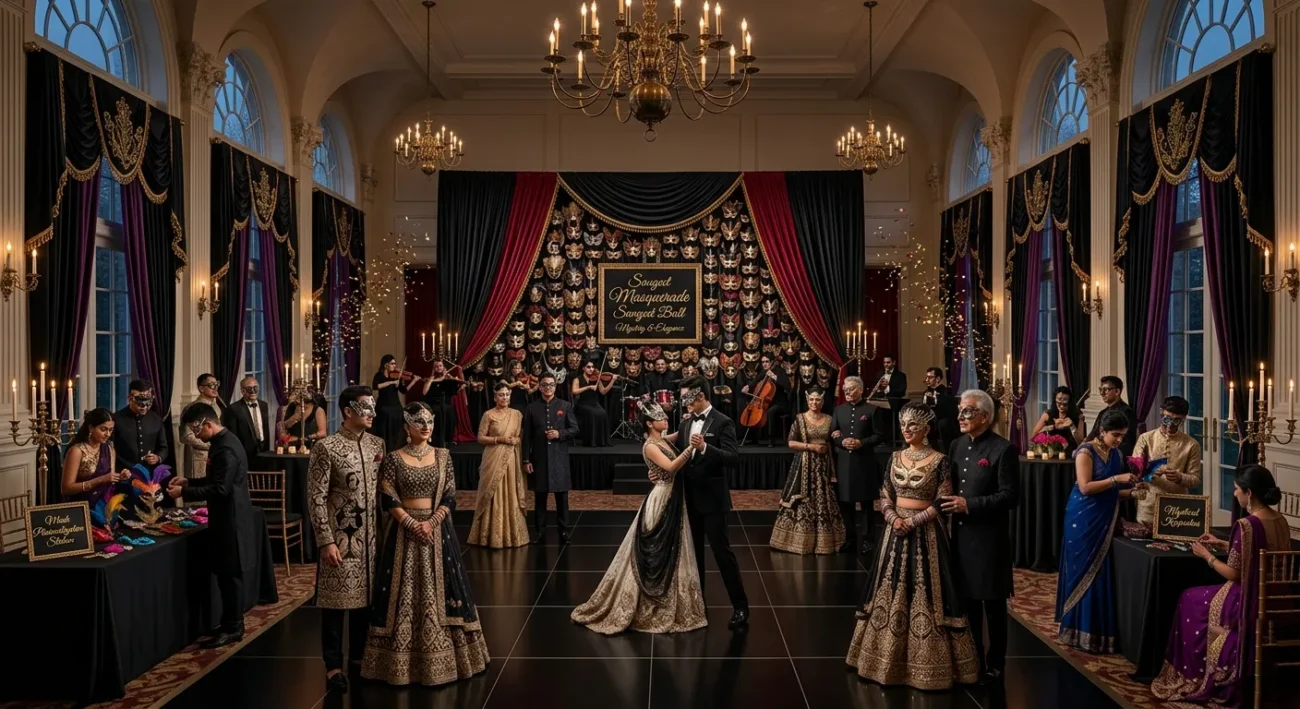 Masquerade Ball Sangeet Theme