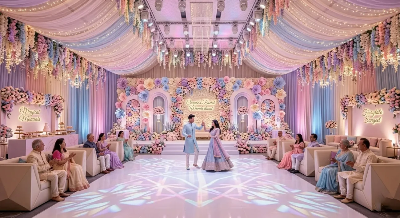 Pastel Wonderland Sangeet Theme