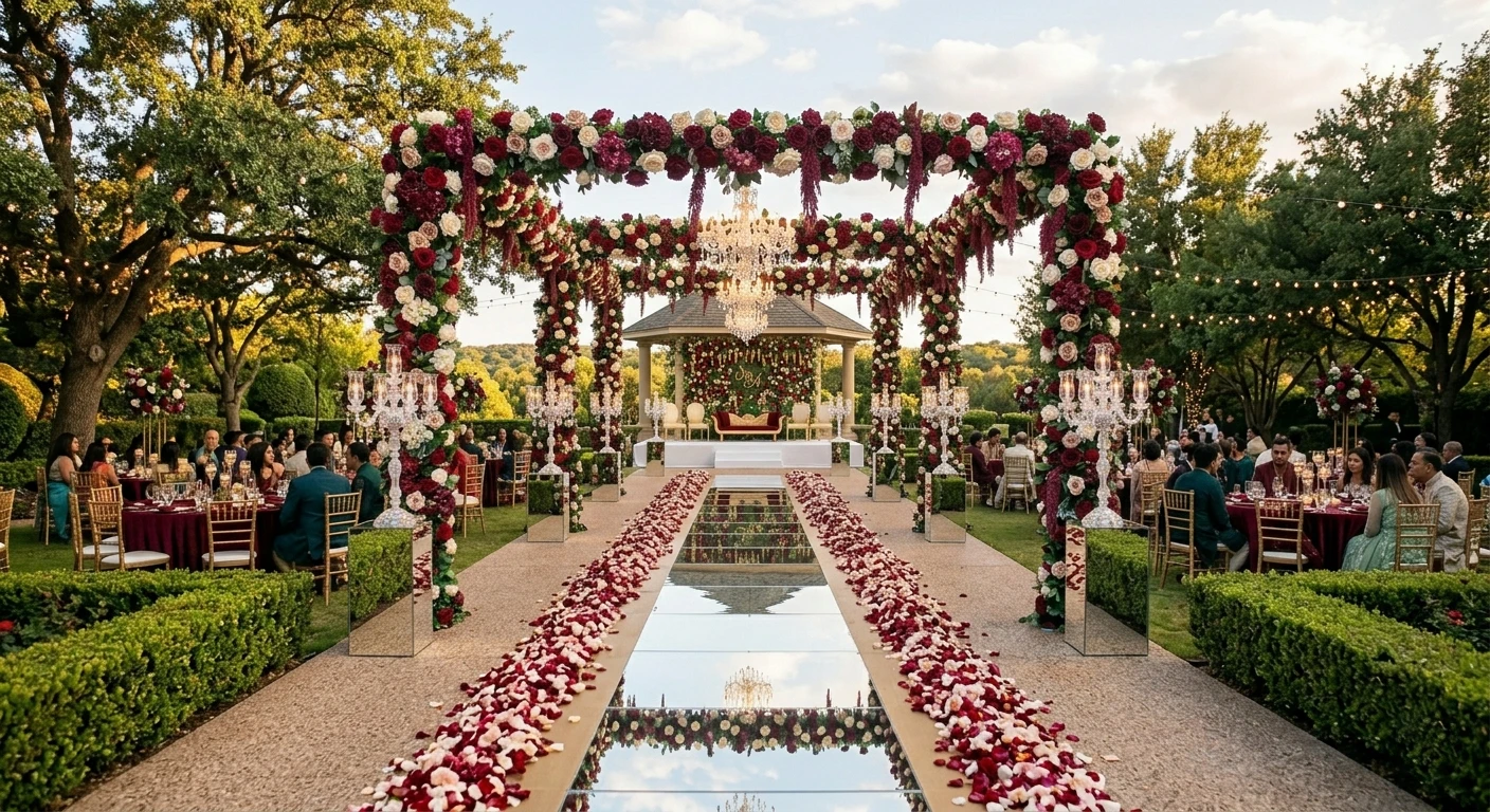 Barat Aisle Decoration in DFW