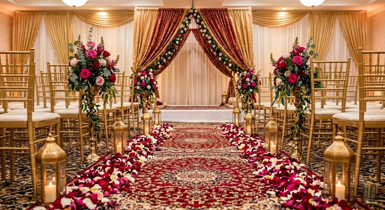 Nikkah Aisle Decoration in DFW