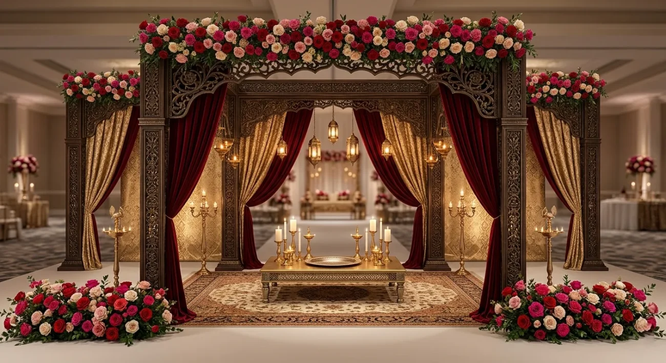Nikkah Arch and Backdrop Decoration