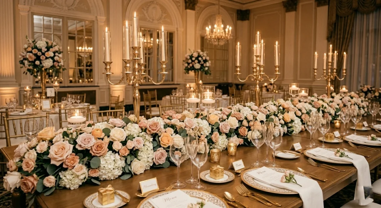 Walima Table Decoration
